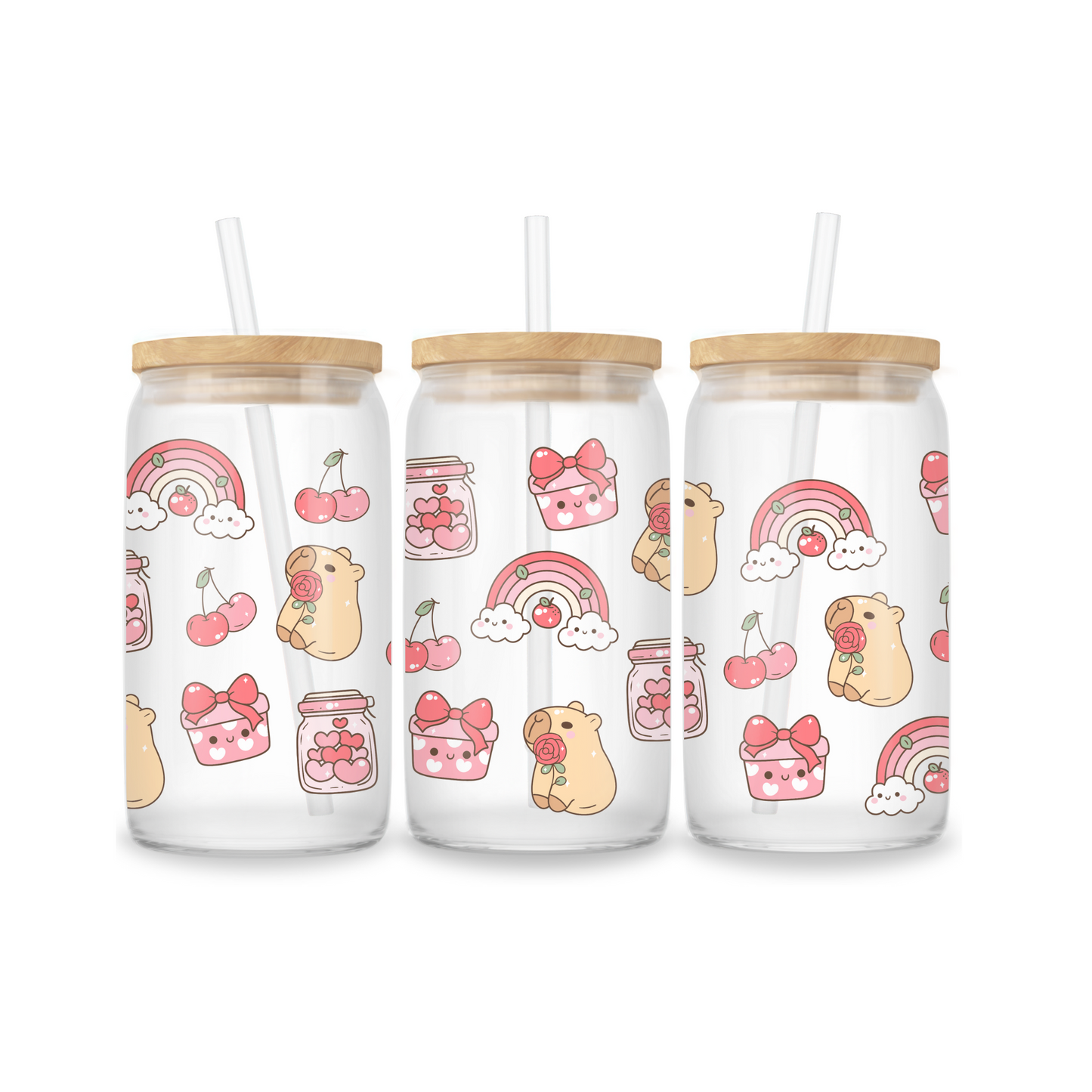 Glazen drinkbeker - Capybara