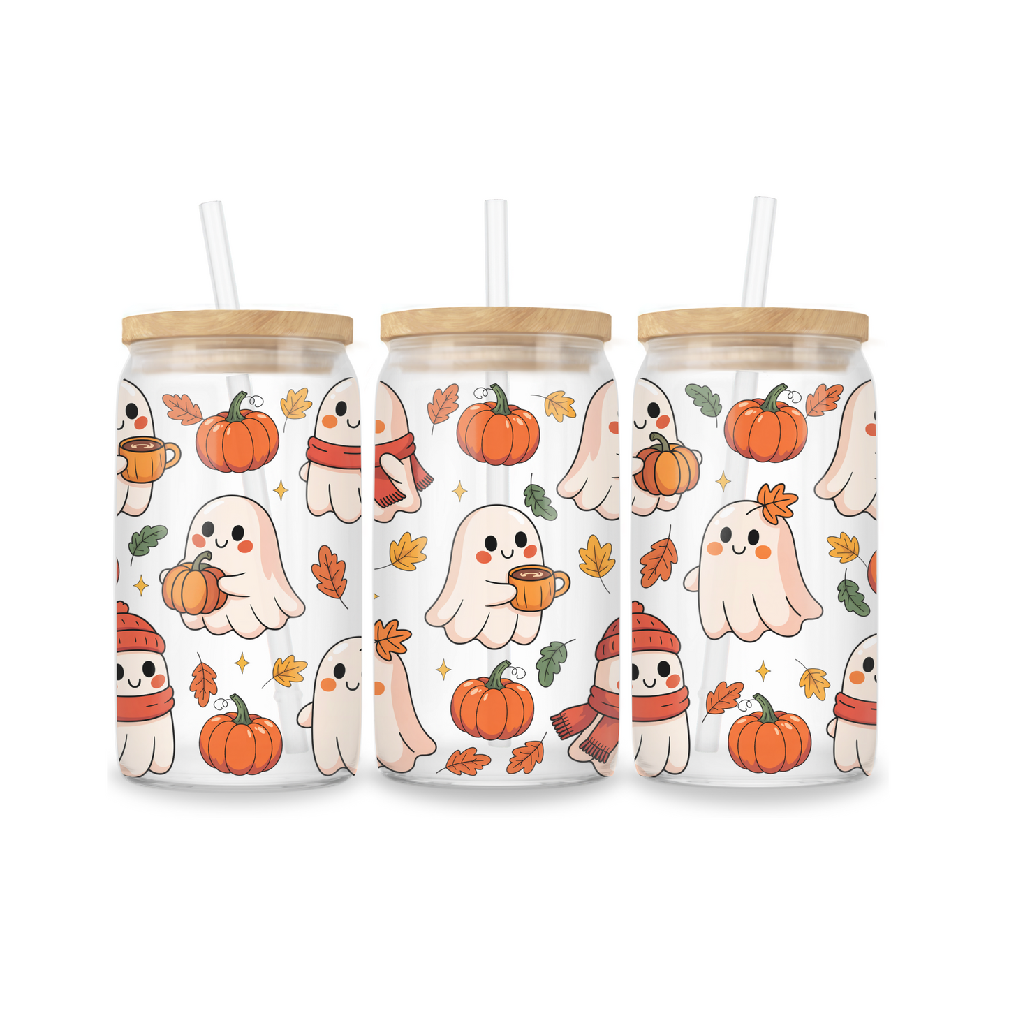Glazen drinkbeker - Halloween