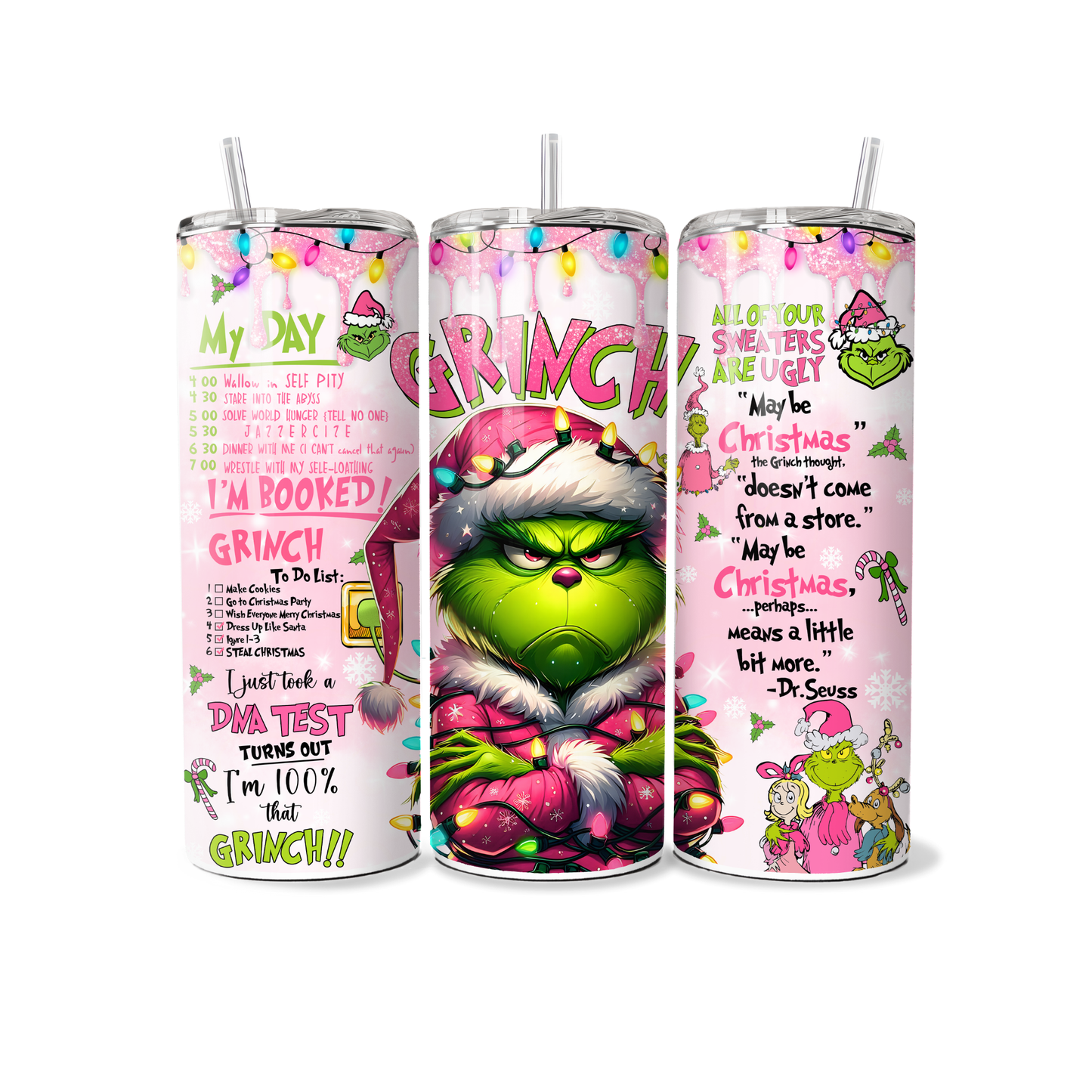 Grinch - Kerst - Tumbler