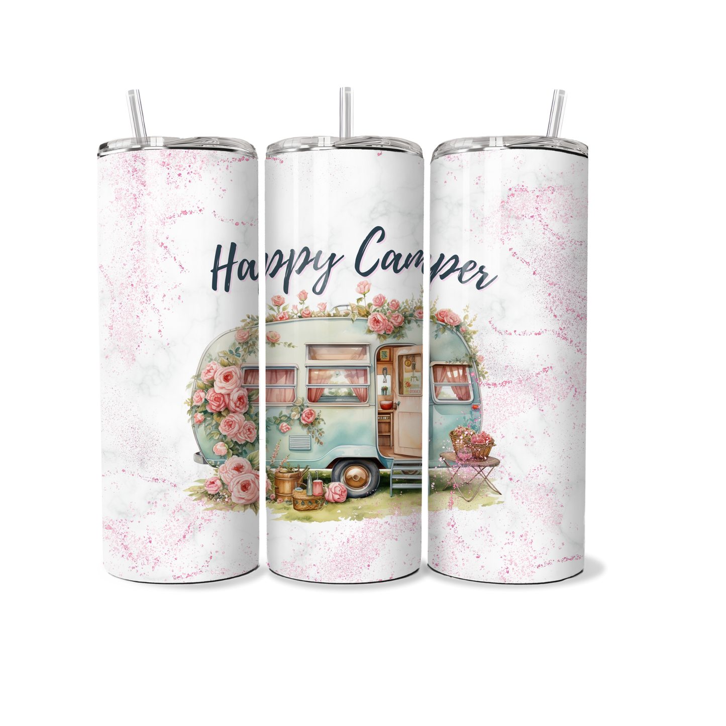 Happy Camper - Caravan - Tumbler