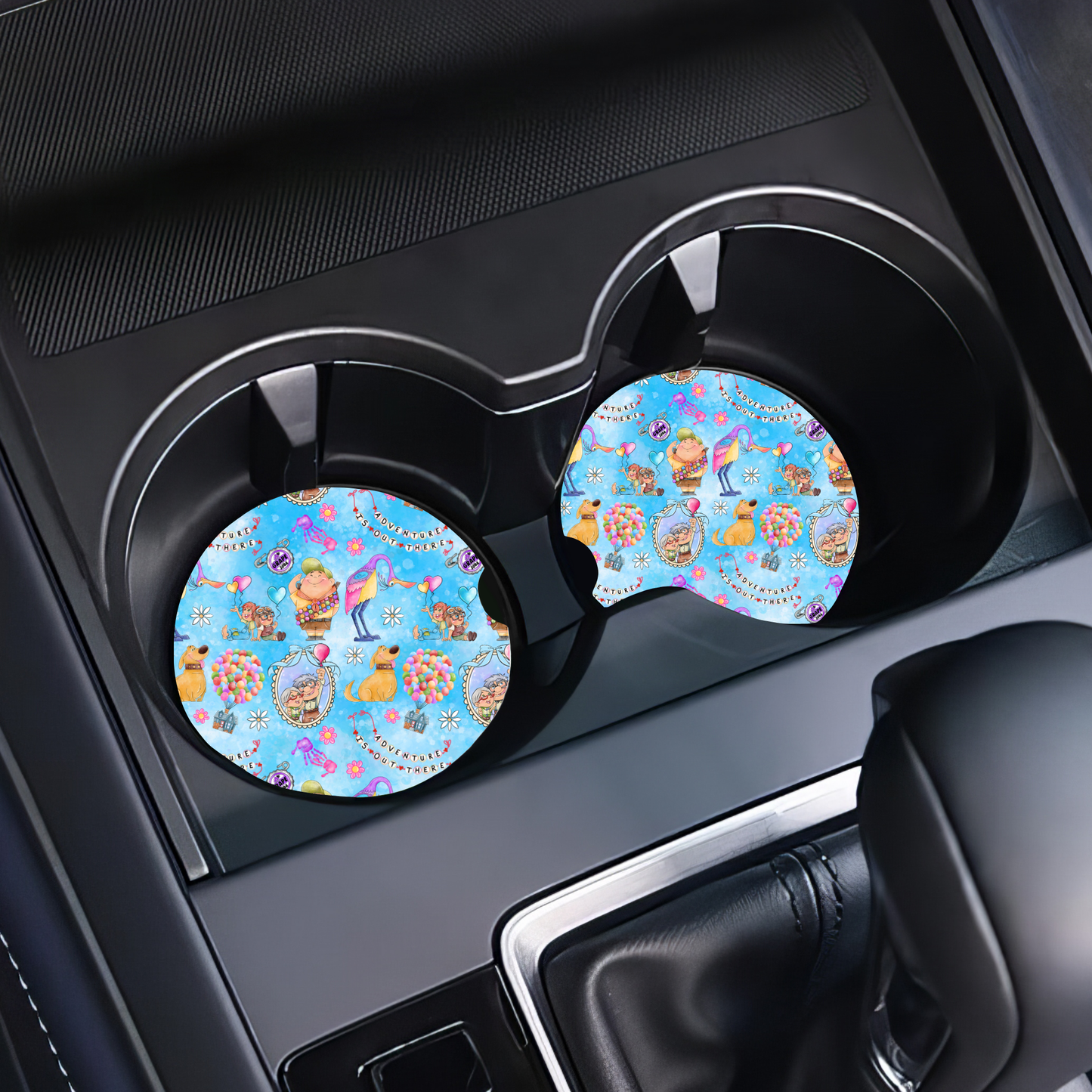 Car Coasters Carl en Ellie (Set van 2)