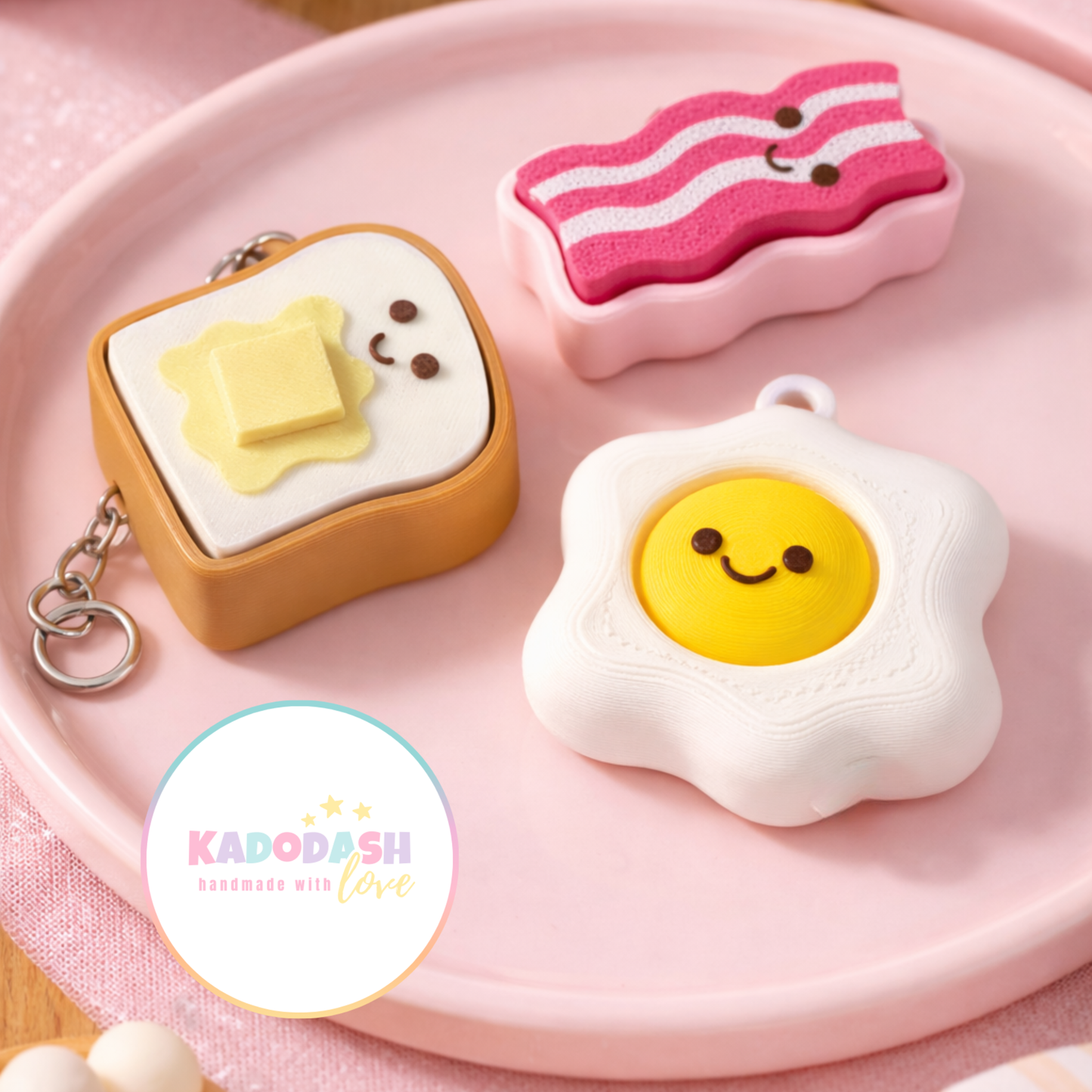 Boterham Fidget Clicker met Sleutelhanger π