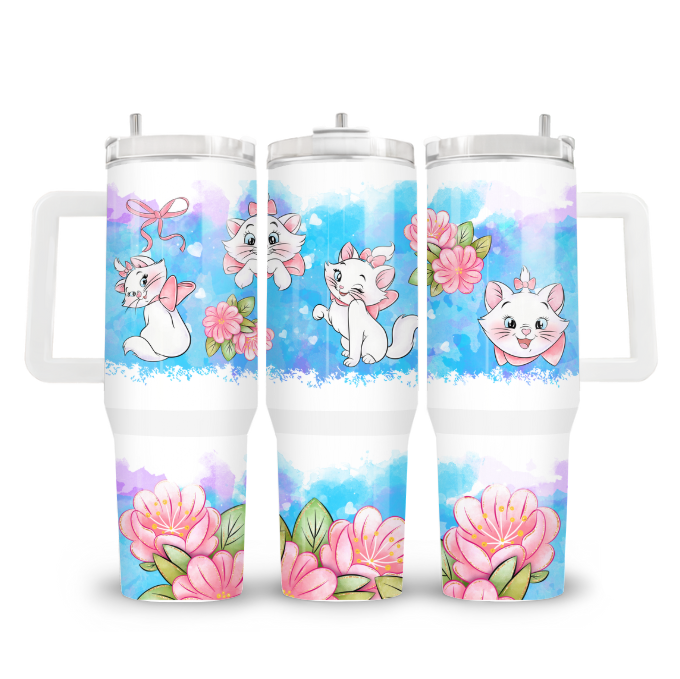 ✨ Magic Sips 40oz Tumbler – Met Handvat & Rietje - Marie