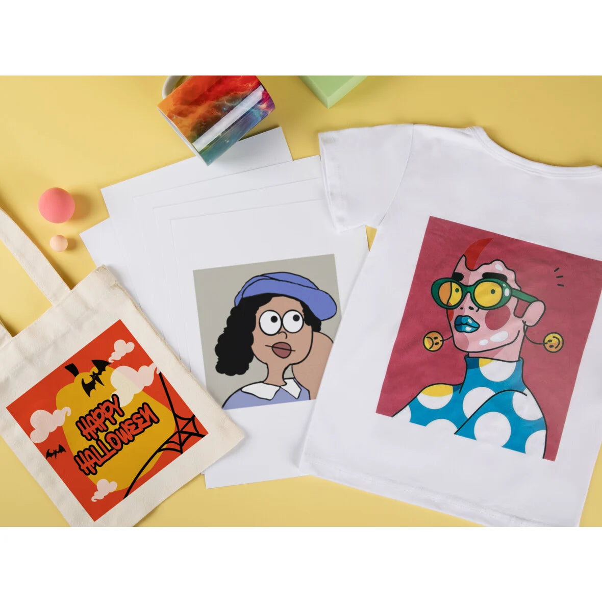 LOKLiK transfer paper - light fabrics - 8 sheets