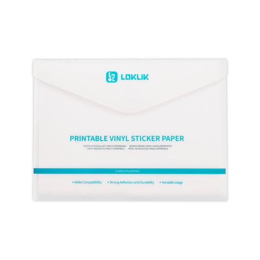LOKLiK Bedruckbares mattes Aufkleberpapier A4 - 20 Blatt