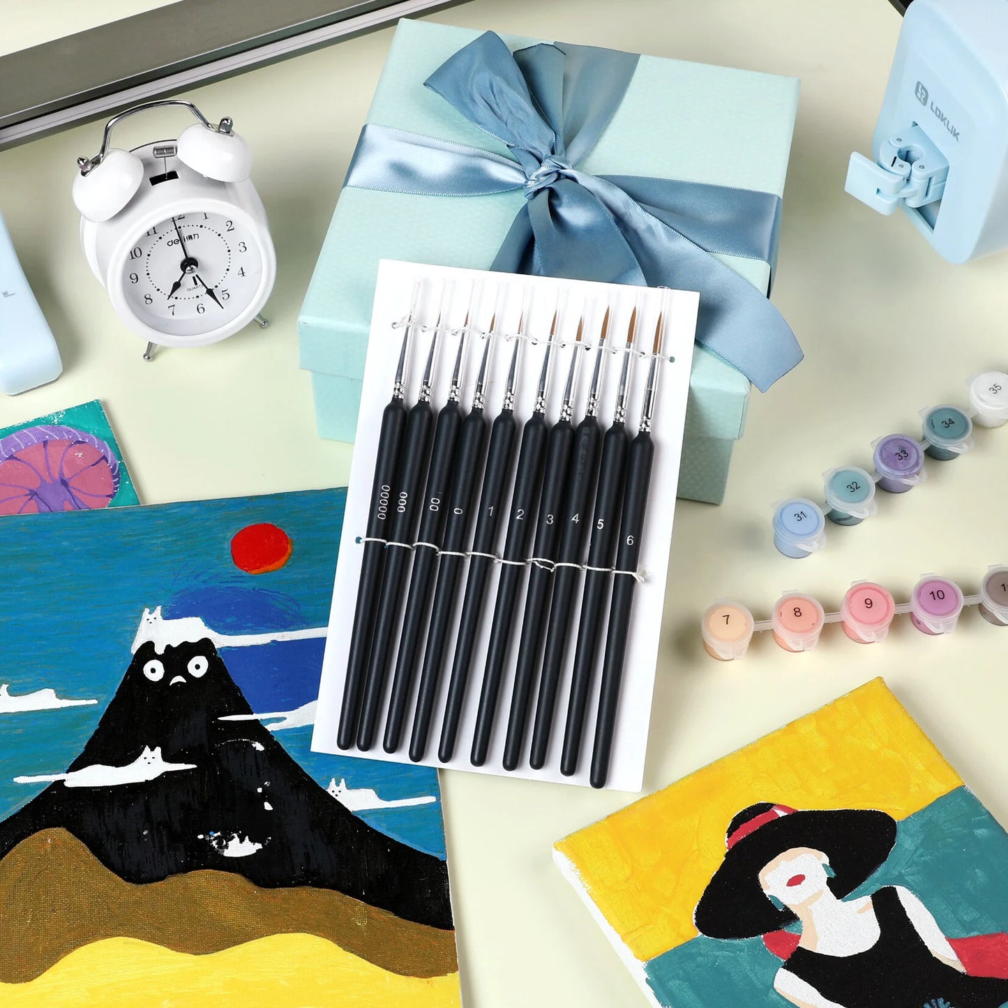 LOKLiK Miniature Paint Brushes set