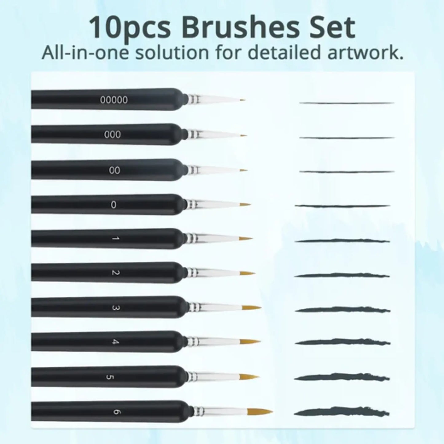 LOKLiK Miniature Paint Brushes set