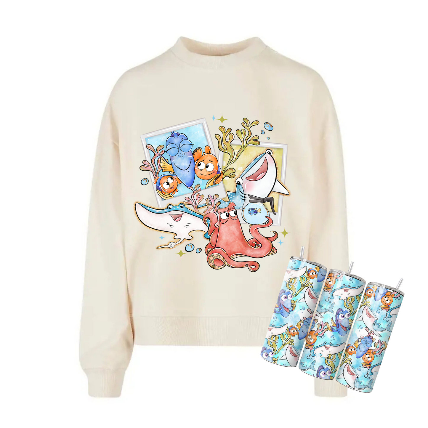 SET: Fish - Sweater & Tumbler