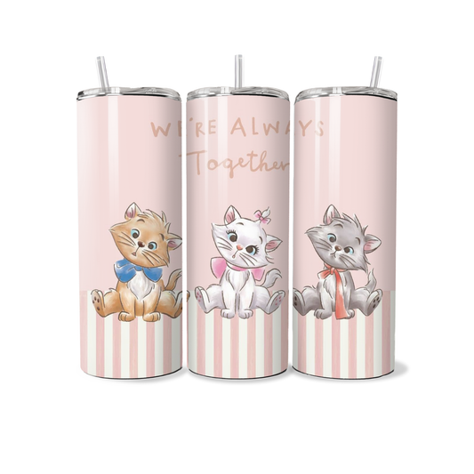 Aristocats Kittens Tumbler 20oz – We’re Always Together