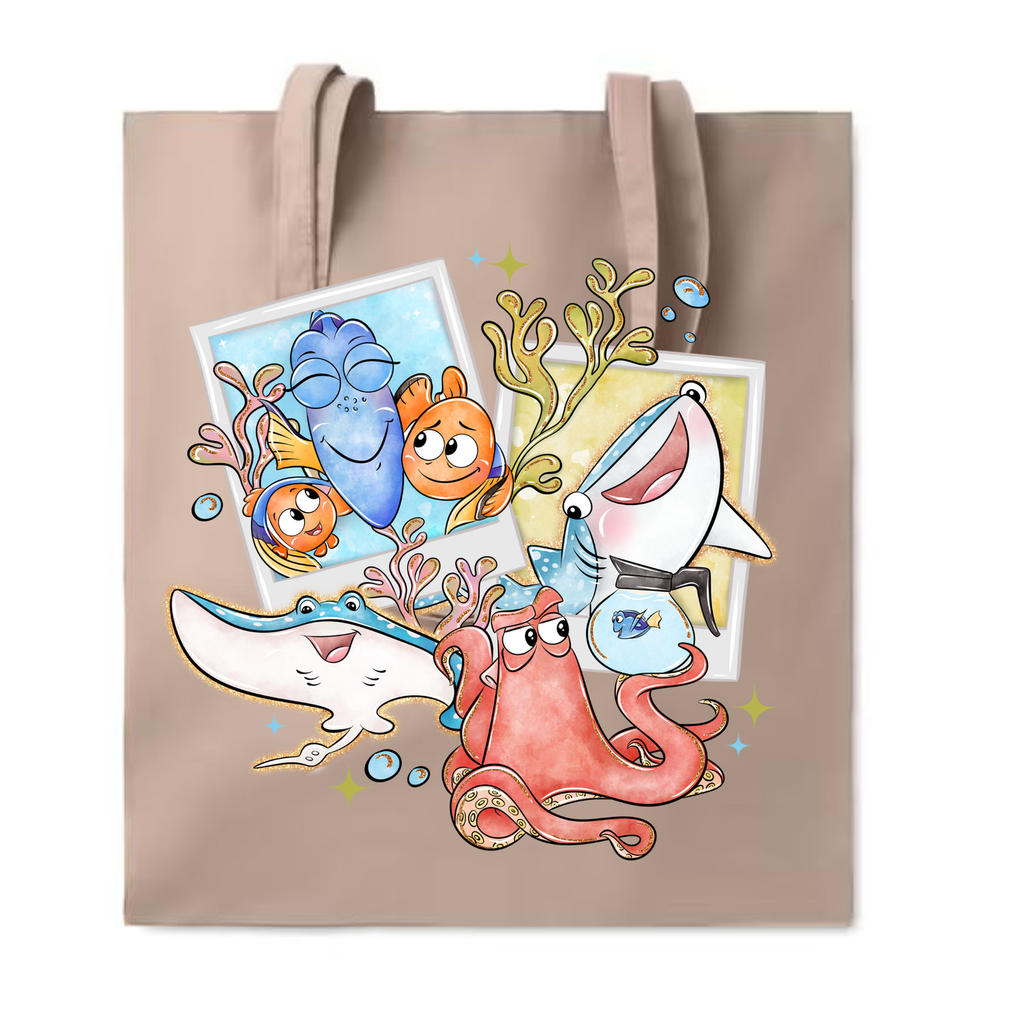 Katoenen Boodschappentas met Vrolijke Print