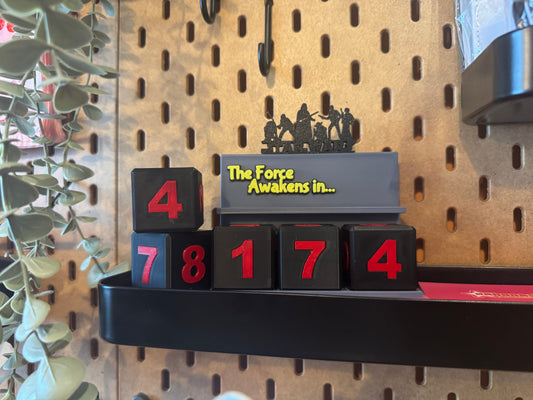 Star Wars-inspired Countdown – 3D-geprinte aftelkalender voor Disney-reizen