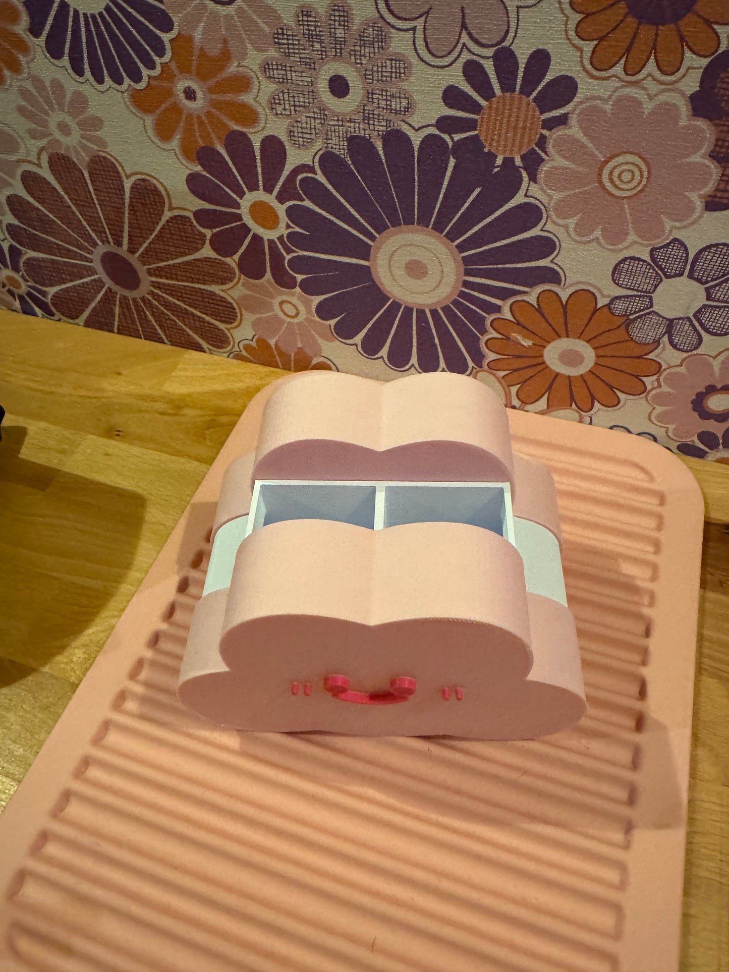 Roze Wolkje Pennenbak – 3D Geprint