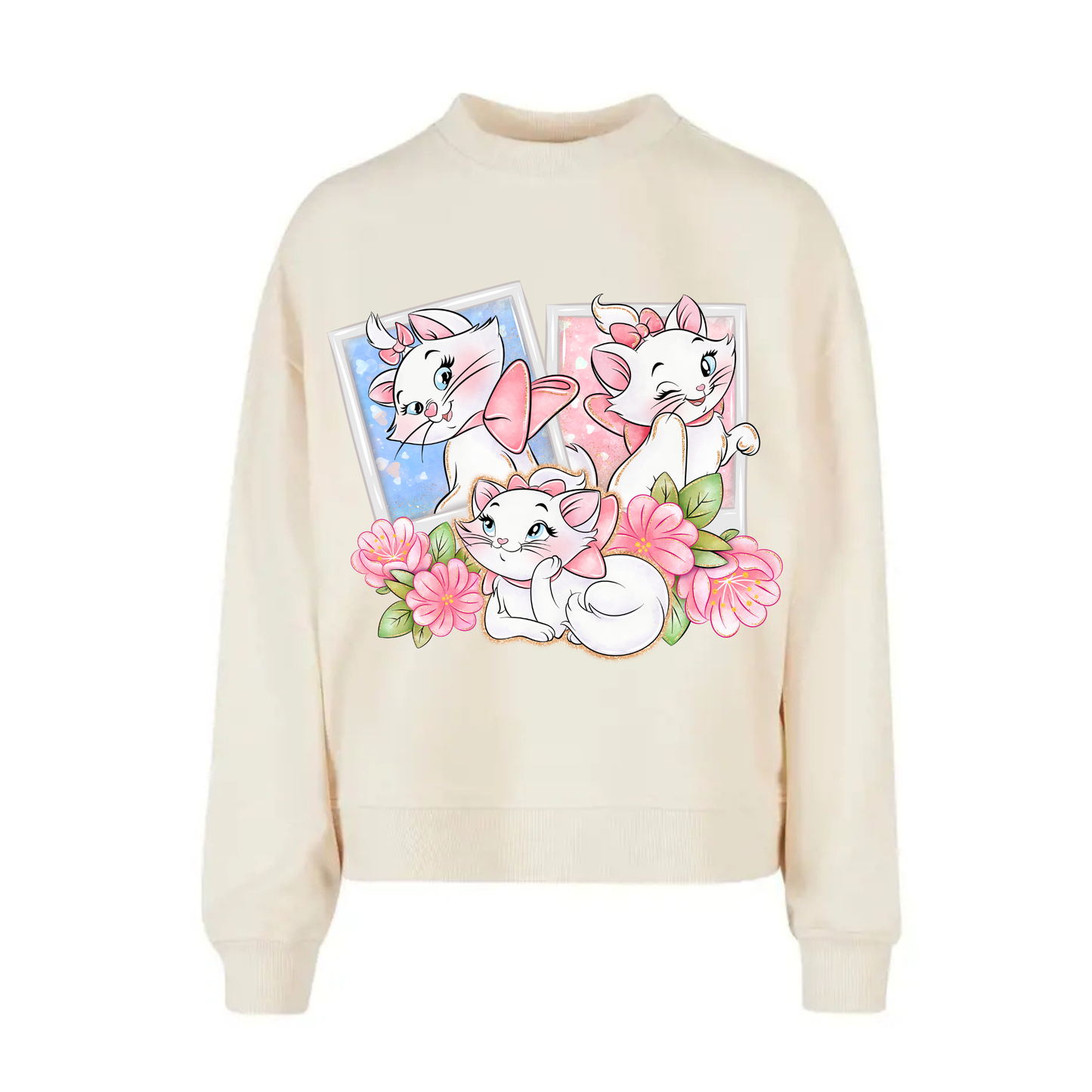 Pink Bow Kitten Sweater – Cozy Classic Fit