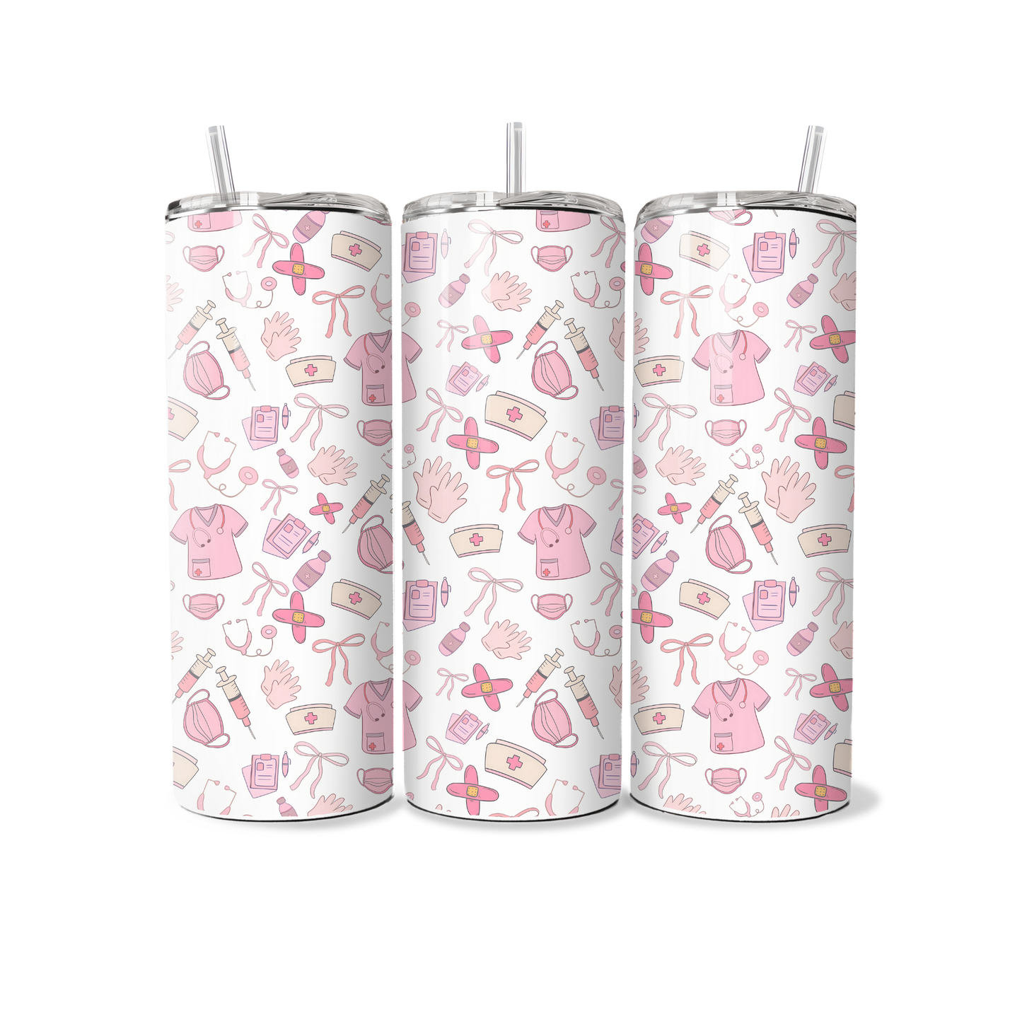 Pink Nurse Tumbler – 20oz Tumbler