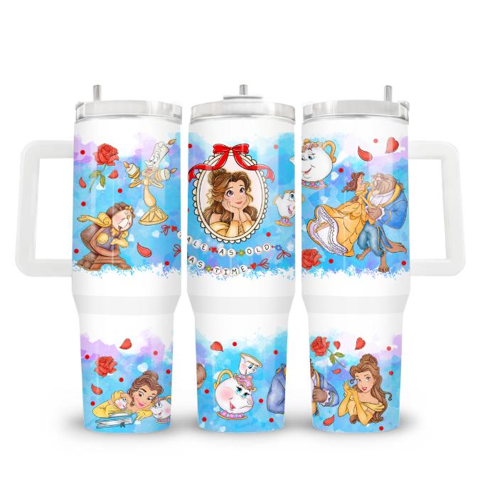 40oz tumbler met handvat - Princess B