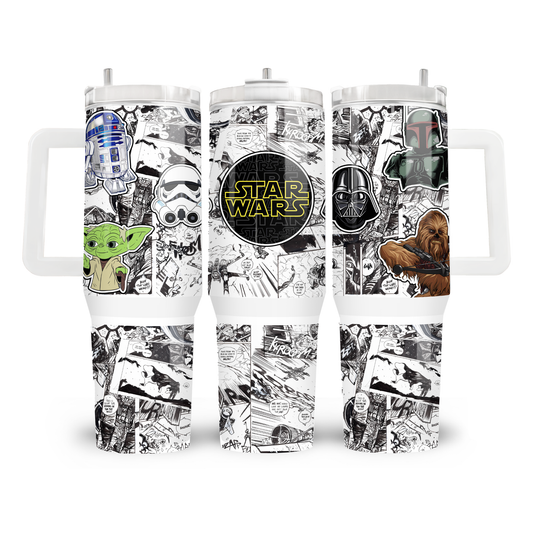 40oz Tumbler – Met Handvat & Rietje - Star Wars