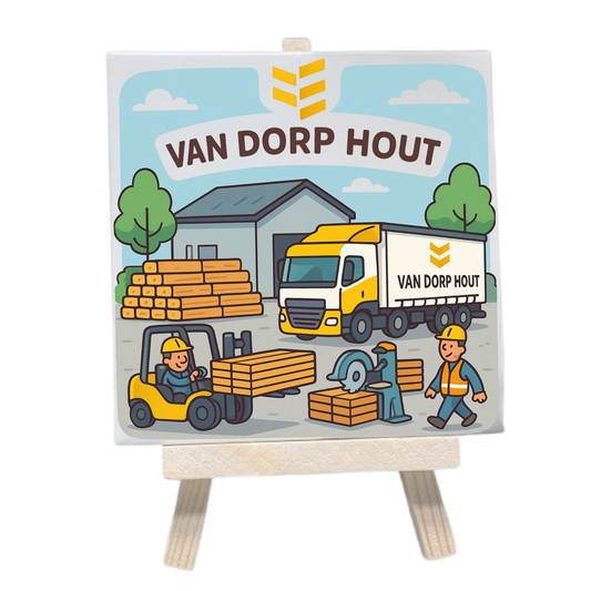 Jouw bedrijf of werkgever op een tegeltje!