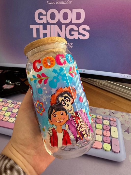 Glazen drinkbeker - Coco