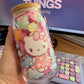 Glazen drinkbeker - Hello Kitty