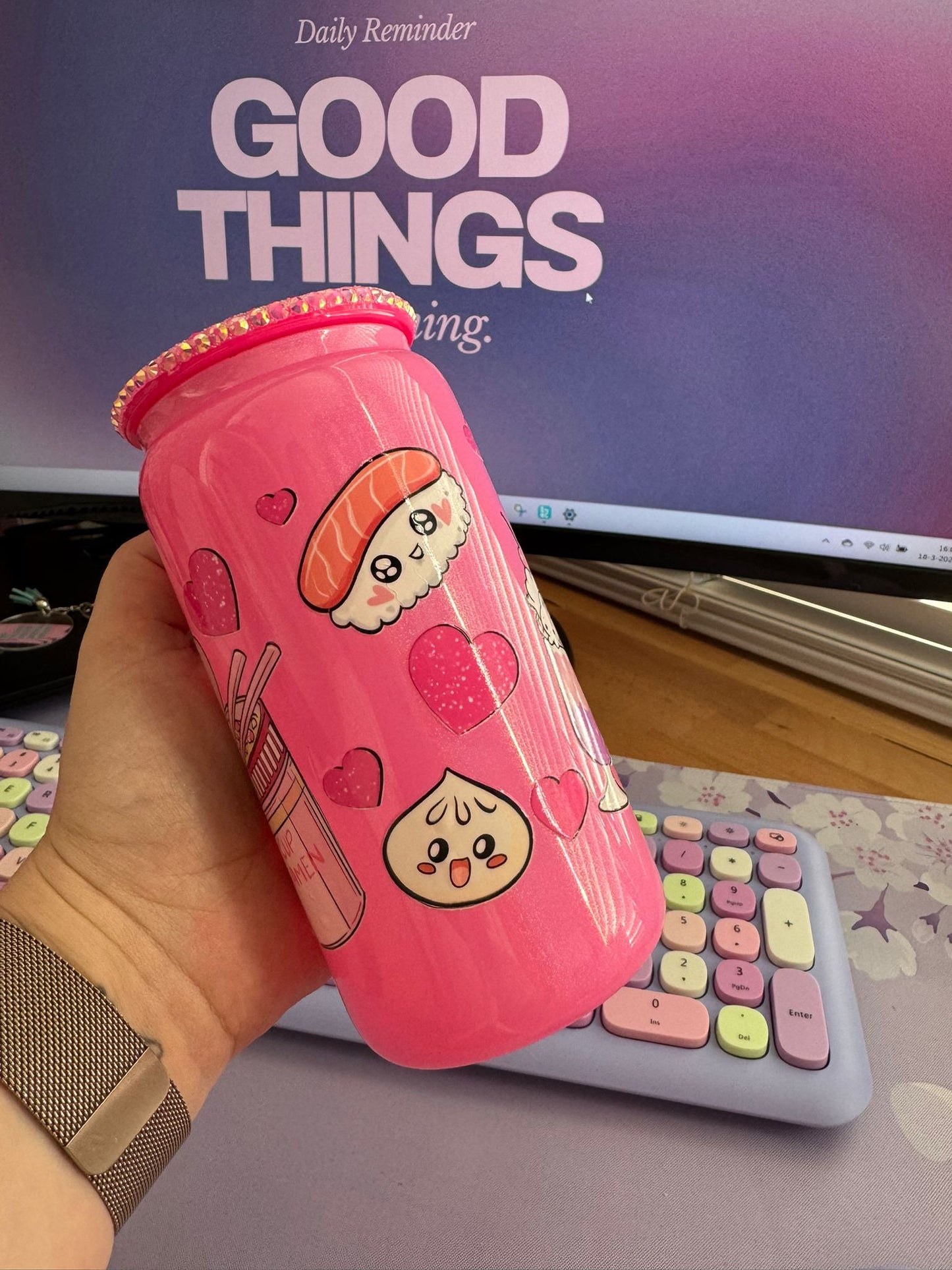 Glazen drinkbeker - Sushi