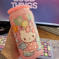 Glazen drinkbeker - Hello Kitty