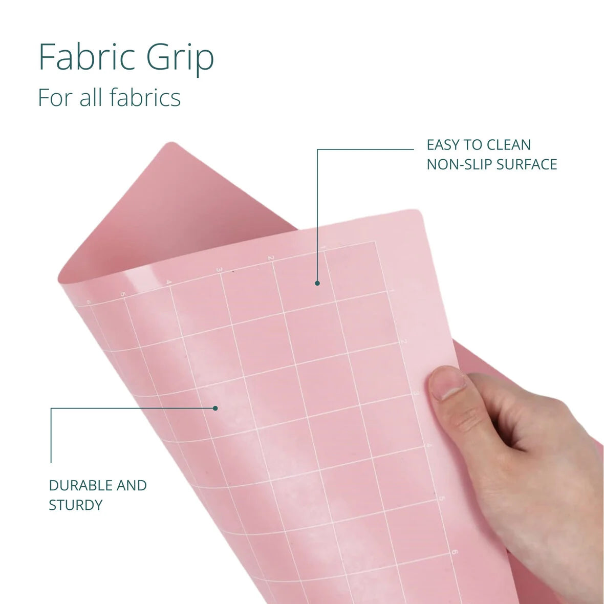 LOKLiK Cutting Mat 3 Pieces - Pink Fabric Stitching