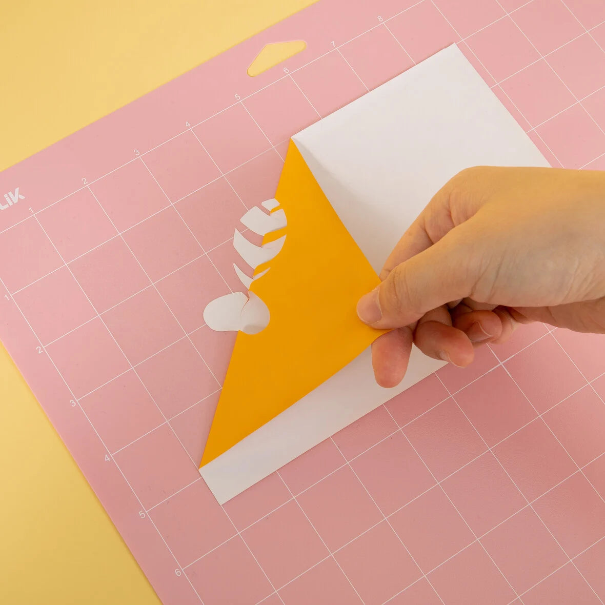 LOKLiK Cutting Mat 3 Pieces - Pink Fabric Stitching
